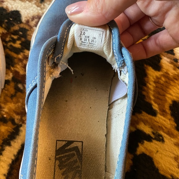Blue Kids Vans Shoes - Picture 6 of 6